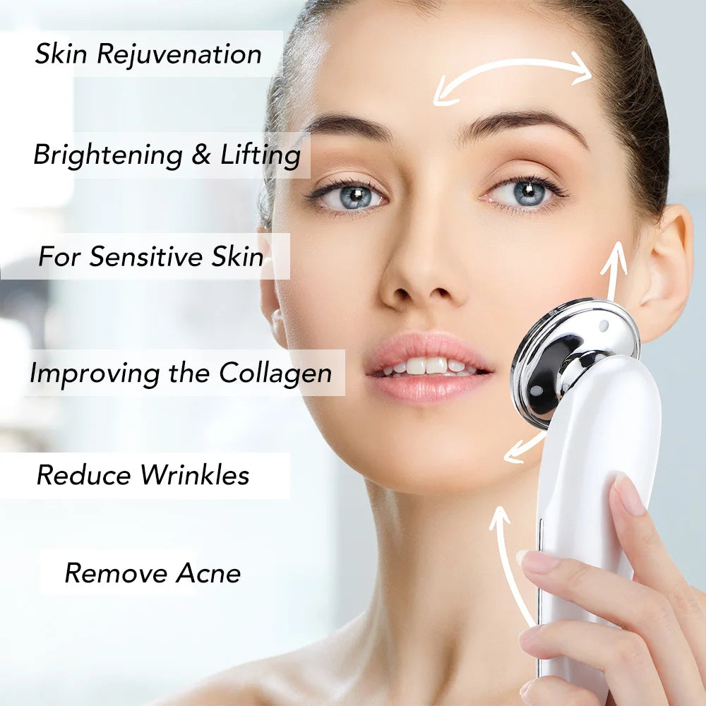 Face Lift Device Microcurrent Skin Rejuvenation LED Facial Massager Light Therapy Anti Aging Wrinkle Beauty Apparatus