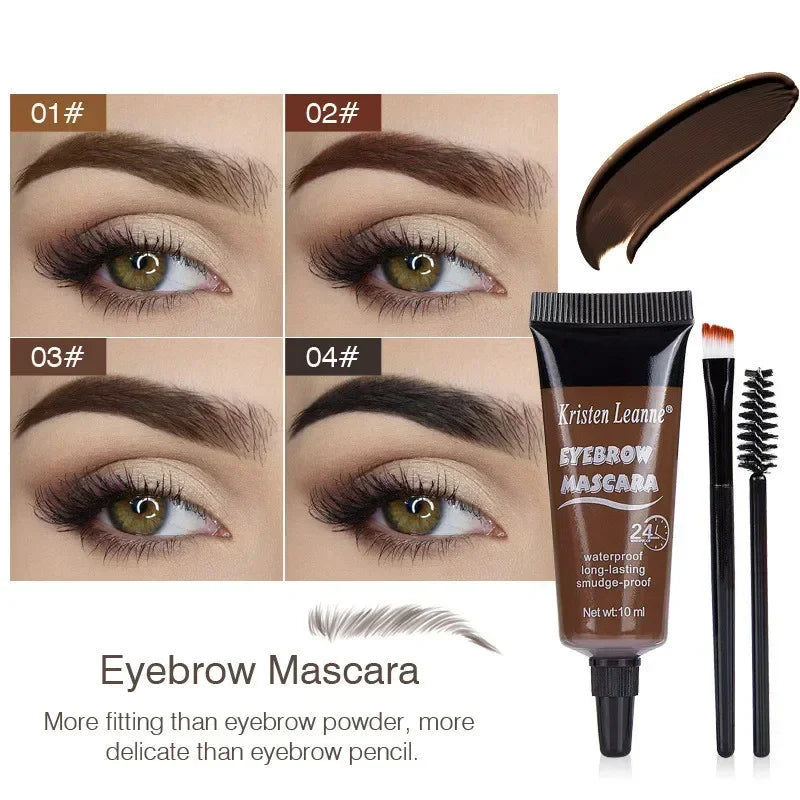 Professional Eyebrow Enhancers Cream Natural Liquid Dyeing Eyebrow Set Brow Tattoo Pigments Lasting Waterproof Eyebrow Gel New