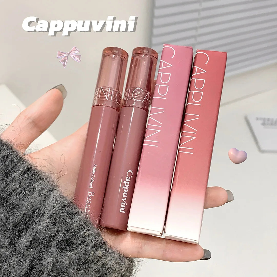 Cappuvini Juice Lip Gloss Jelly Mirror Gloss Lipstick Long Lasting Moisturizer Water Light Lipstick Affordable Makeup Cosmetics