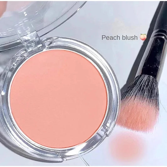 Single Color Blush Matte Natural Cheek Tint Waterproof Face Contouring Cosmetics Blush Powder Brighten Face Soft Female Makeup