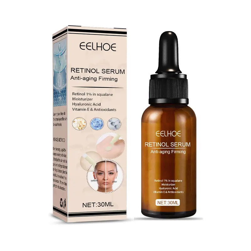 Retinol Serum Anti Aging Removal Wrinkle Face Firm Lift Fade Fine Lines Moisturizing Essence Brighten Repair Skin Care Cosmetic