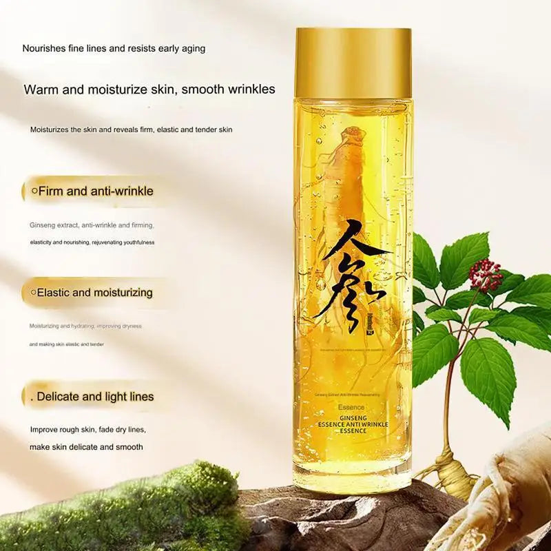 Ginseng Extract Liquid Anti Wrinkle Lifting Firming Fade Fine Lines Lightening Spot Hyaluronic Acid Nicotinamide Facial Essence