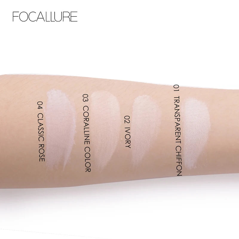 FOCALLURE 4 Colors Matte Loose Powder Waterproof Oil-control Makeup Setting Powder Finish Face Cosmetics for Women