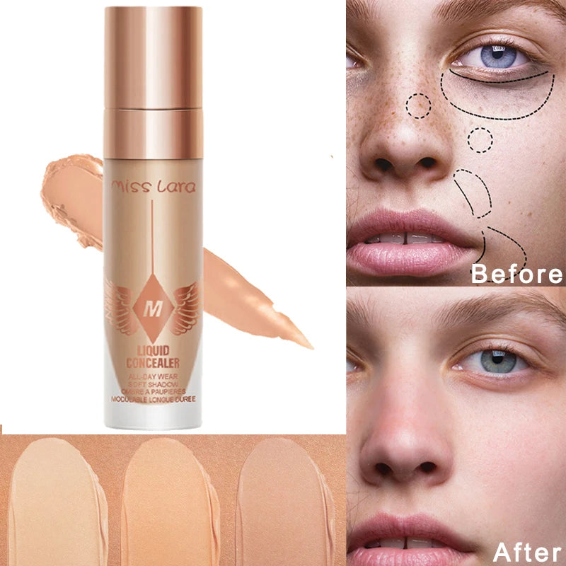 Silky Soft Corrector Concealer Full Coverage Waterproof Lasting Dark Circles Moisturizing Foundation Cream Base Makeup Cosmetics