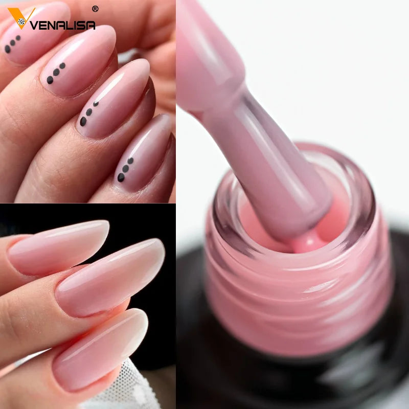 6/12pcs/lot Venalisa Gel Nail Polish New Arrival VIP Kit Nude Natural Color Series Brown Earth Coffee Rubber Base Coat Jelly Gel