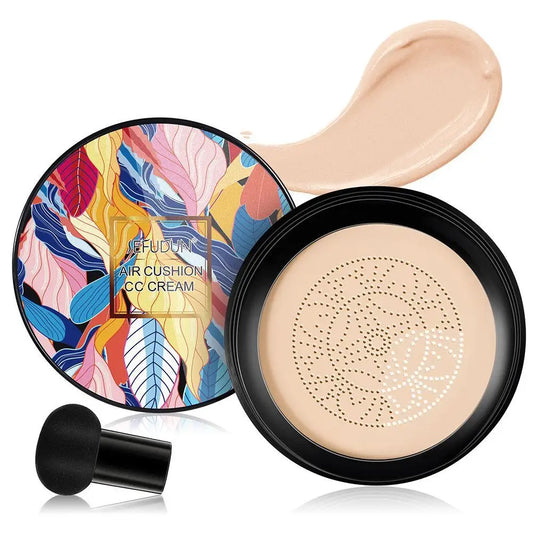 Mushroom Head Air Cushion CC Cream With Powder Puff Moisturizing Brightening Foundation