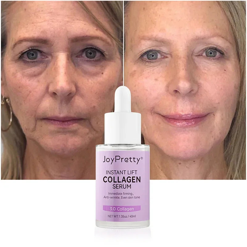 Anti Aging Skin Care Collagen Face Serum Wrinkle Removal Hyaluronic Acid Forehead Fine Lines Lifting Repair Facial Serum