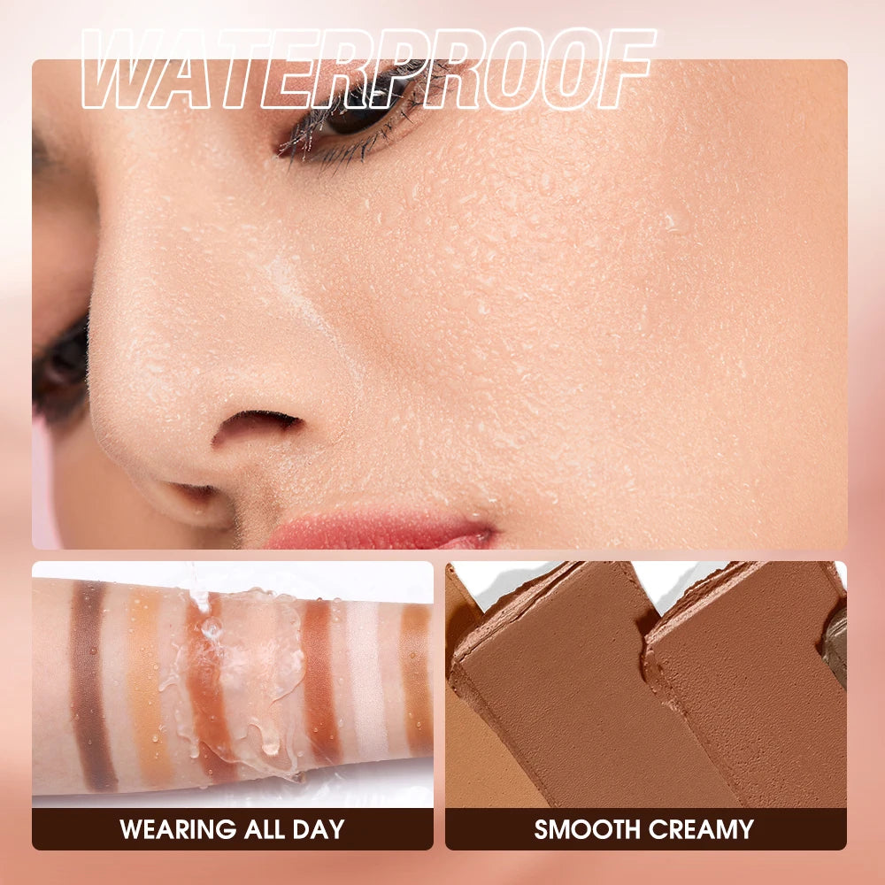 O.TWO.O Contour Stick Highlighting&Bronzer Face Brightening Double Head Contour Pen Waterproof Contouring Makeup Cosmetics