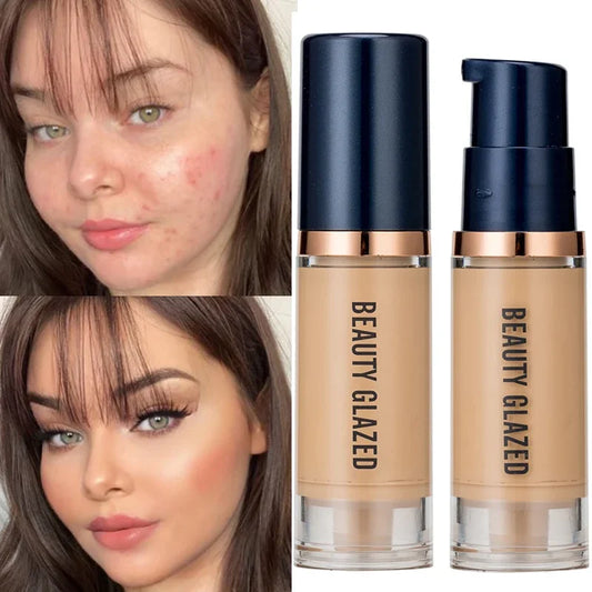 Waterproof Matte Liquid Foundation Cream Smooth Long Wear Oil-Control Face Foundation Full Coverage Concealer Contour Makeup