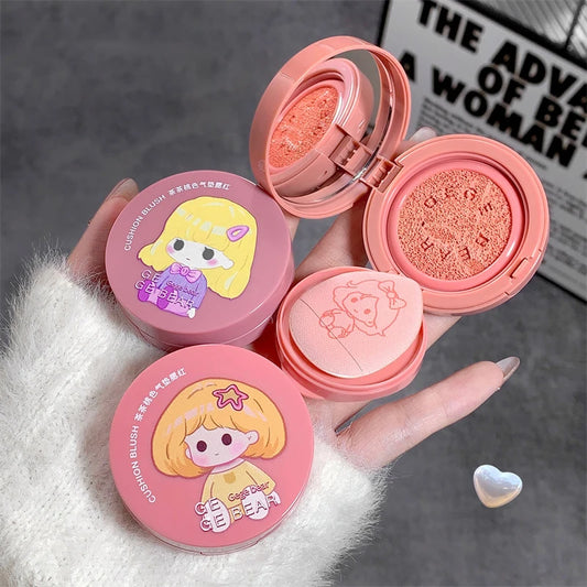 Shimmer Blush Powder Palette Mini Portable Girl Blush Cheek Peach Cosmetic Makeup Blusher Blush Cream Palette Contour Rouge