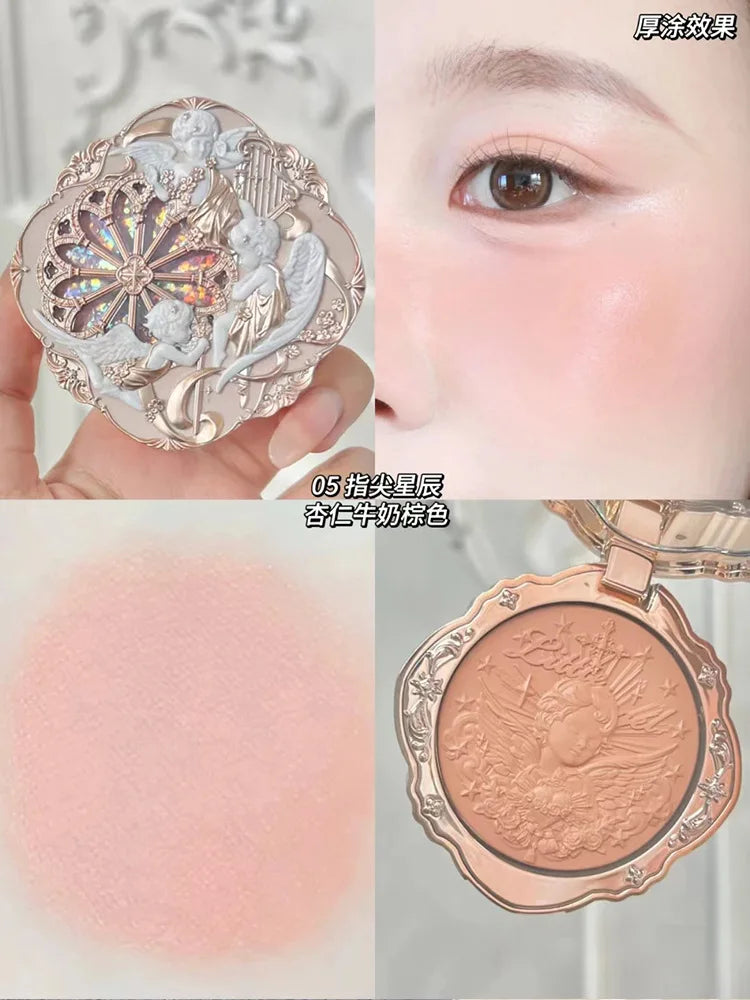 Flower Knows Little Angel Highlighter Matte Pearlescent Face Contouring Natural Shine Highlighting Body Shimmer Cosmetics