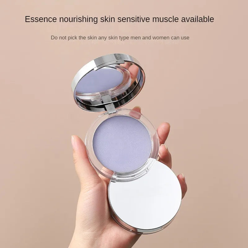 Lavender Pressed Powder Matte Powder Lasting Oil Control Full Coverage Face Compact Setting Powder Makeup Foundation Cosmetics