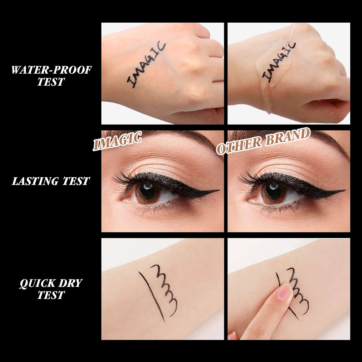 1PCS  Pro Eyeliner Waterproof Liquid Type Makeup Eye Liner Nature Long Lasting