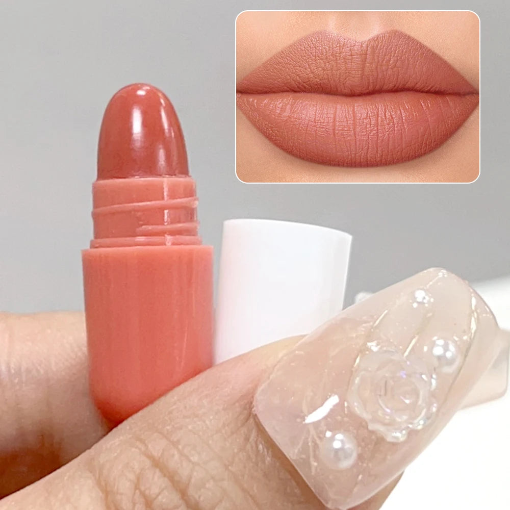 18-color Capsule Lipstick Set Waterproof Non-stick Cup Solid Lip Gloss Mini Long Lasting Matte Nude Lipstick Women Lips Makeup