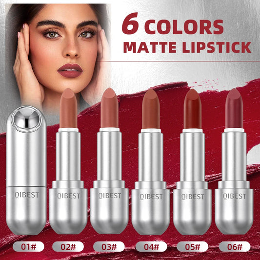 Lipsticks Nude Matte Lipstick Long Lasting Moisturising Makeup Sexy Red Lipgloss Tint Lips Cosmetics