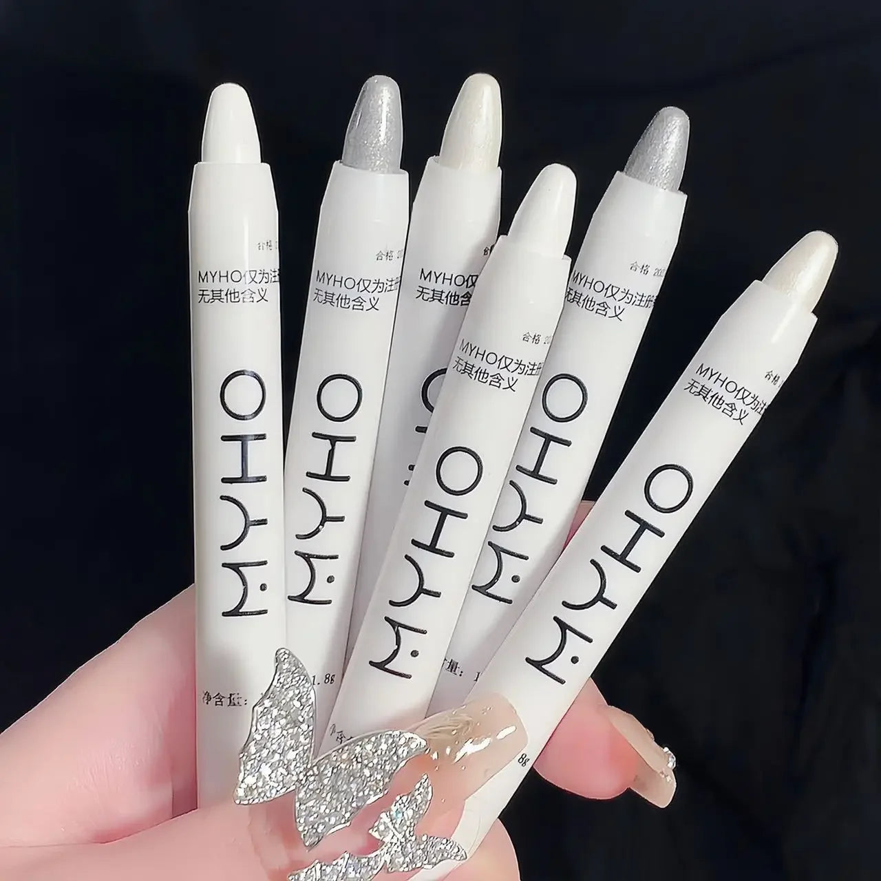 Pearlescent Matte White Highlighter Pencil Waterproof Shimmer Lasting Glitter Lying Silkworm Eyeshadow Stick Eyes Makeup Tools