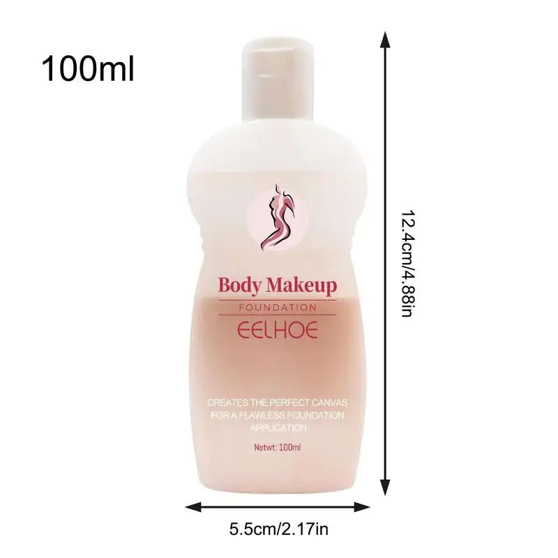 Waterproof Body Concealer Freckles Scars Cover Long-lasting Makeup Cosmetic Spot Hide Makeup Cover For Arms Legs 100ml