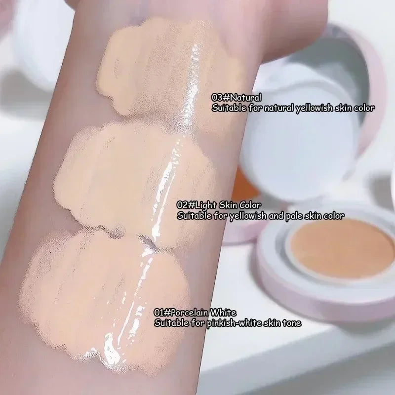 Foundation Air Cushion CC Cream Waterproof Matte Brighten Foundation Concealer Women Base Makeup Face Korean Cosmetic ﻿