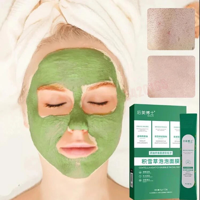 Korean Cosmetics Collagen Bubble Face Sheet Masque Centella Asiatica Purifying Foam Mud  Moisturizing Hydrating Oil Control Mask