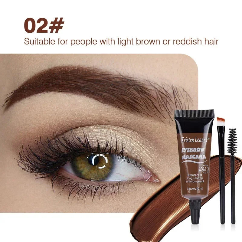 Professional Eyebrow Enhancers Cream Natural Liquid Dyeing Eyebrow Set Brow Tattoo Pigments Lasting Waterproof Eyebrow Gel New