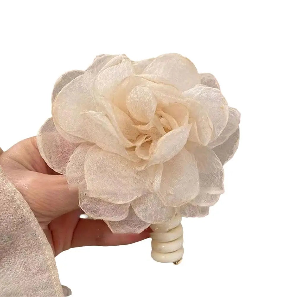 Floral Telephone Wire Hair Loop Super Fairy Hair Band Bubble Hair Rope Hair Magic Hair Braid Clips Girls Accessories Head W2A7