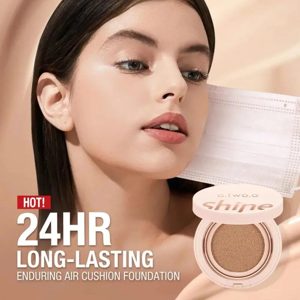 3 Colors BB Cream Air Cushion Foundation Full Coverage Cushion Face Long-lasting Concealer Makeup Compact Base Waterproof V1V8