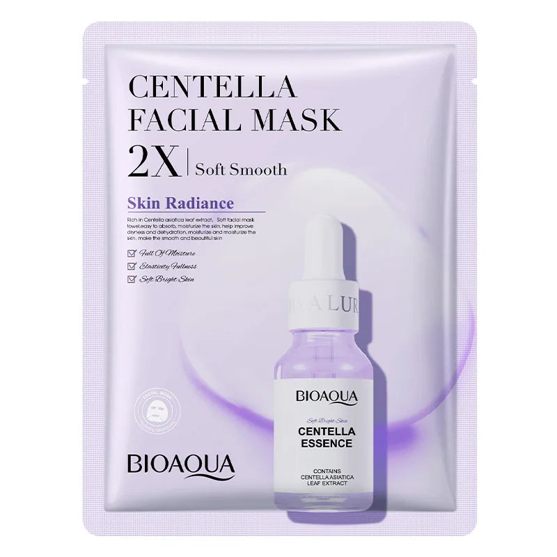 BIOAQUA Centella Collagen Face Mask VC Moisturizing Refreshing Sheet Masks Hyaluronic Acid  Facial Mask Skin Care Products